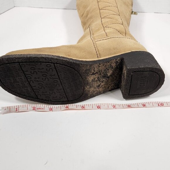 Nickels Boots Soft Fred Tuscan Tan Suede Heeled Boots, Size 7? - Picture 5 of 6